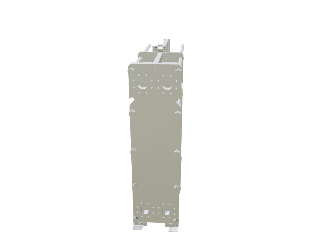 Plattenwärmetauscher – 3D-Ansicht