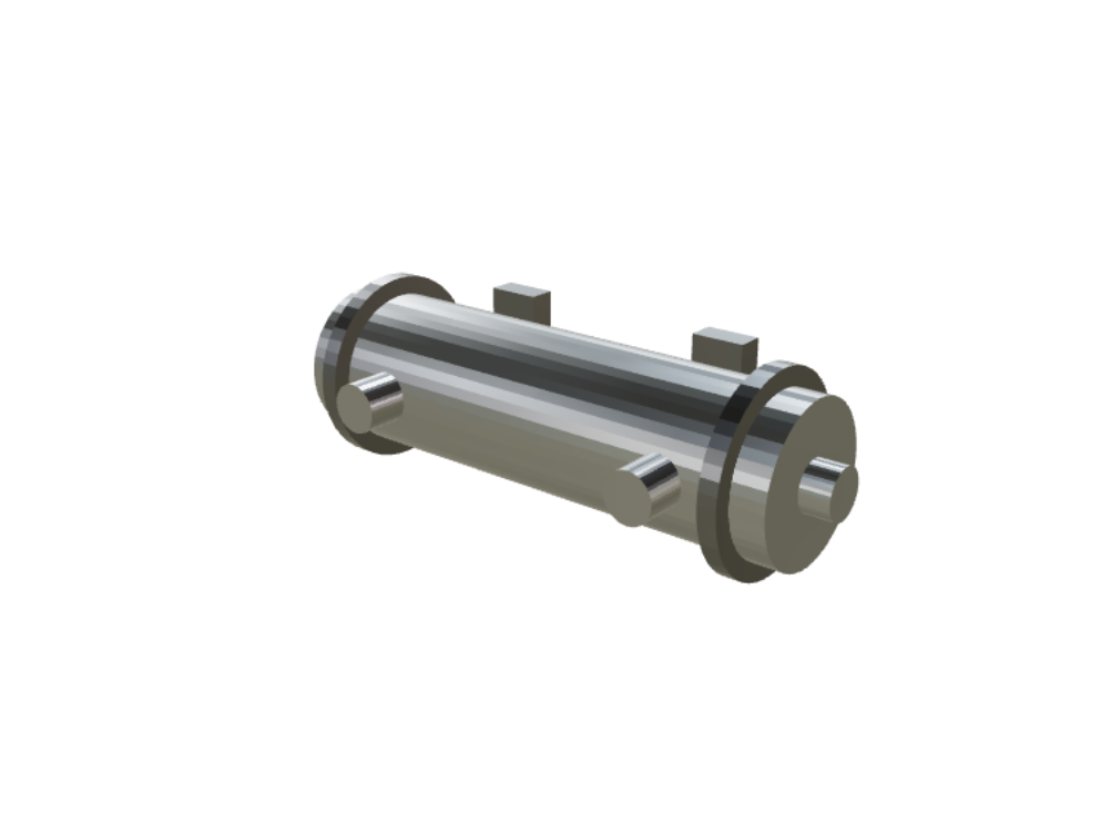 Rohrbündelwärmetauscher – 3D-Ansicht